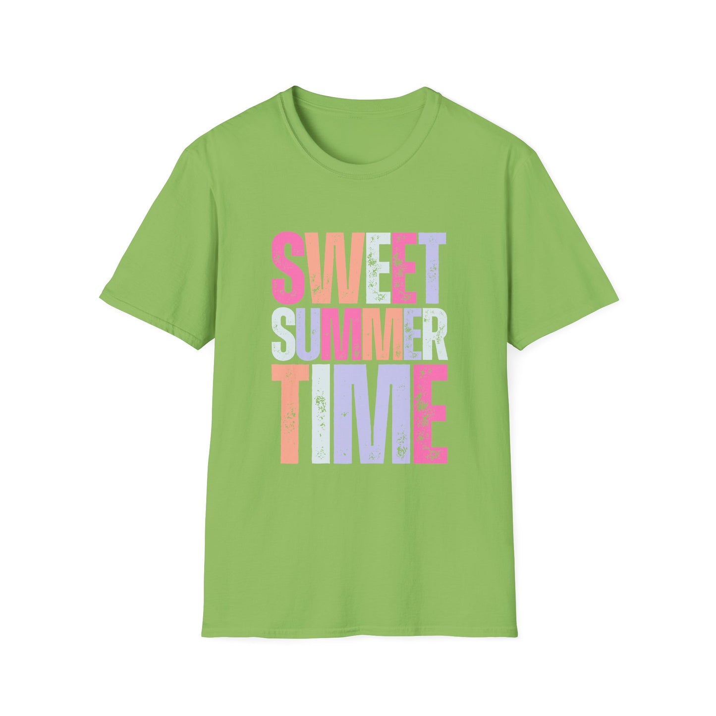 Sweet Summer Time Unisex T-Shirt, Softstyle Tee, Summer Shirt, Vacation Wear, Trendy Graphic T-Shirt, Pool Day Outfit
