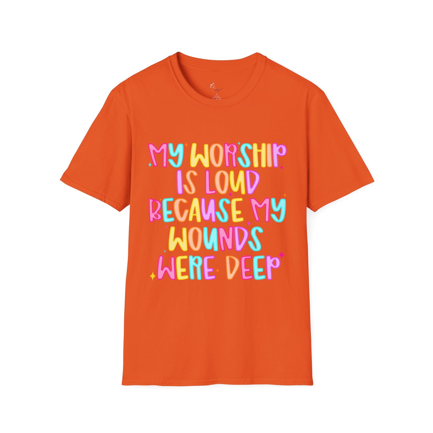 Vibrant Faith-Inspired T-Shirt, Inspirational Tee, Spiritual Apparel, Gift for Believers, Casual Wear for Church