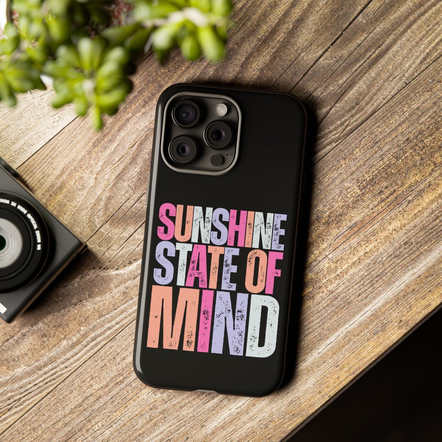 Colorful Phone Case - Sunshine State of Mind, Personalized Gift, Summer Vibes, Trendy Accessory, Phone Cover