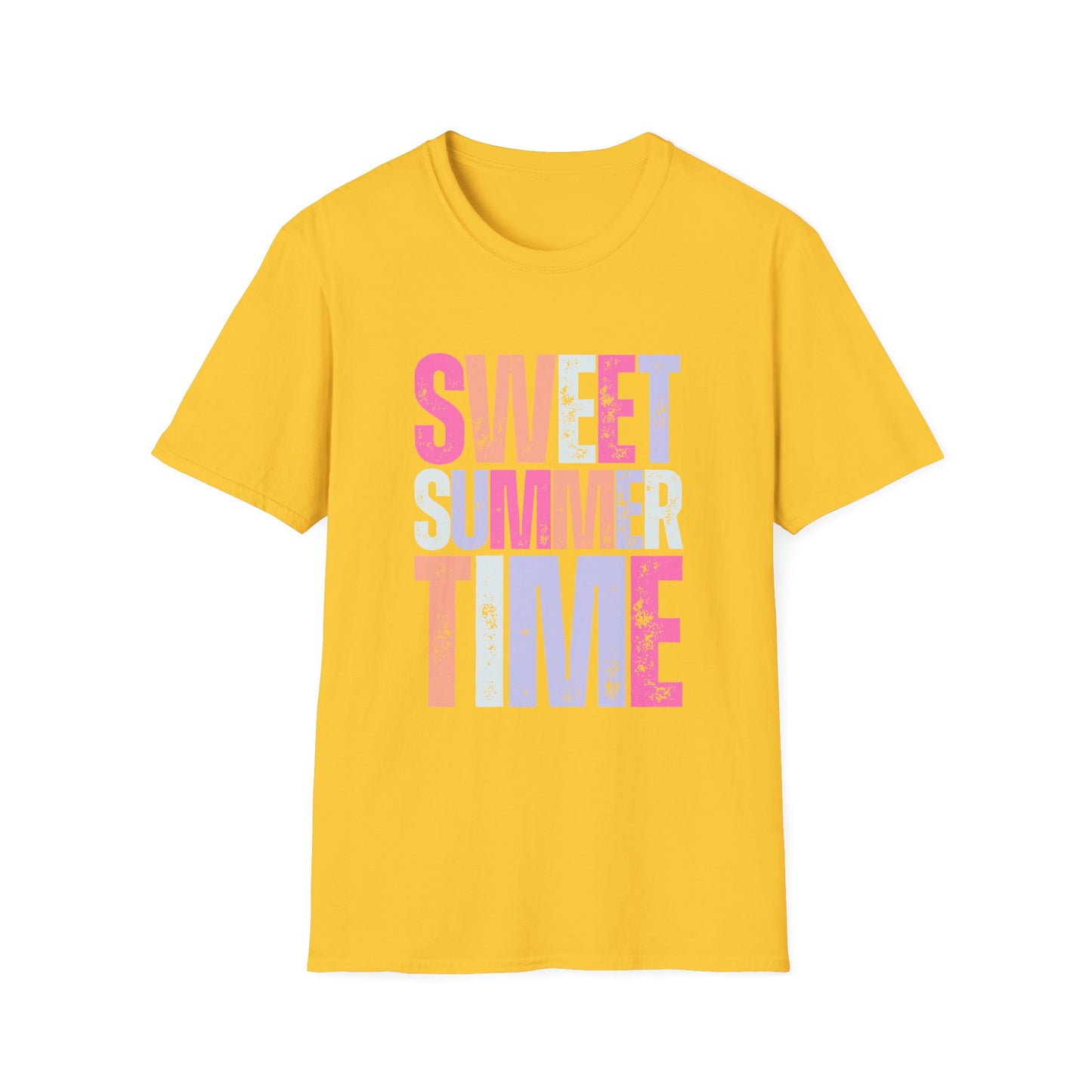 Sweet Summer Time Unisex T-Shirt, Softstyle Tee, Summer Shirt, Vacation Wear, Trendy Graphic T-Shirt, Pool Day Outfit