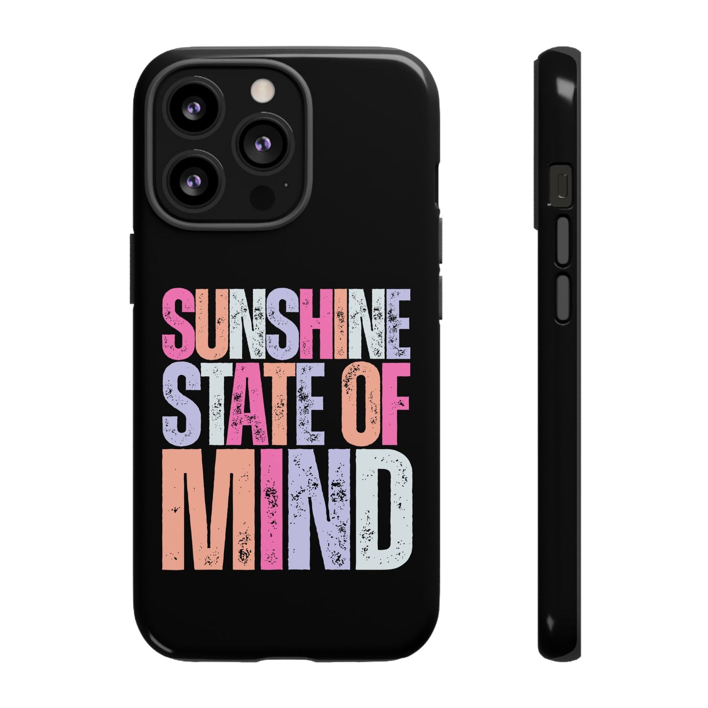 Colorful Phone Case - Sunshine State of Mind, Personalized Gift, Summer Vibes, Trendy Accessory, Phone Cover