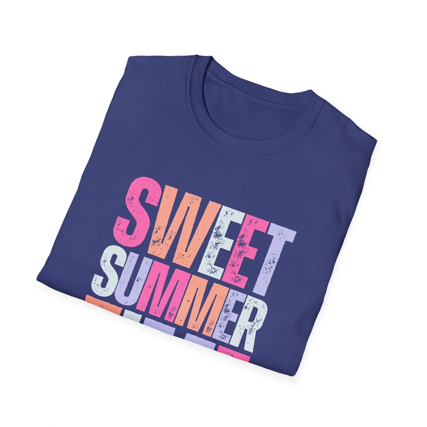 Sweet Summer Time Unisex T-Shirt, Softstyle Tee, Summer Shirt, Vacation Wear, Trendy Graphic T-Shirt, Pool Day Outfit