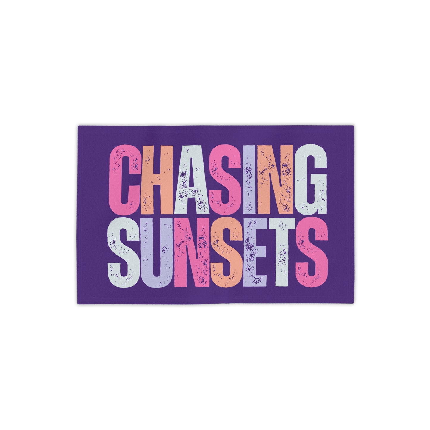 Chasing Sunsets Beach Towel, Summer Decor, Poolside Essential, Ocean Lover Gift, Vacation Accessory, Vibrant Towels