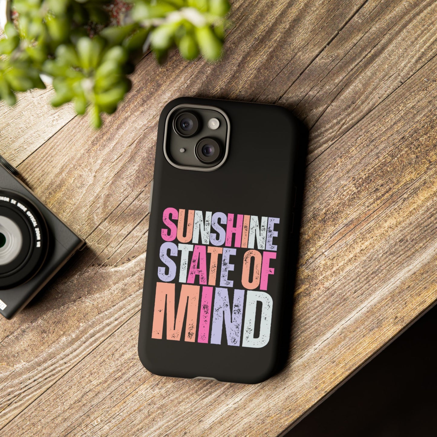 Colorful Phone Case - Sunshine State of Mind, Personalized Gift, Summer Vibes, Trendy Accessory, Phone Cover