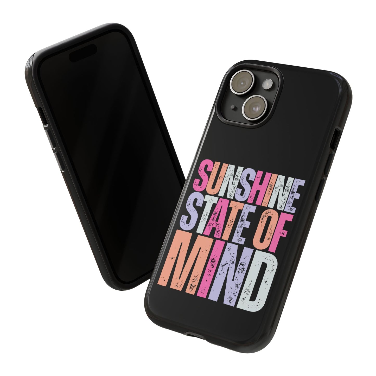 Colorful Phone Case - Sunshine State of Mind, Personalized Gift, Summer Vibes, Trendy Accessory, Phone Cover