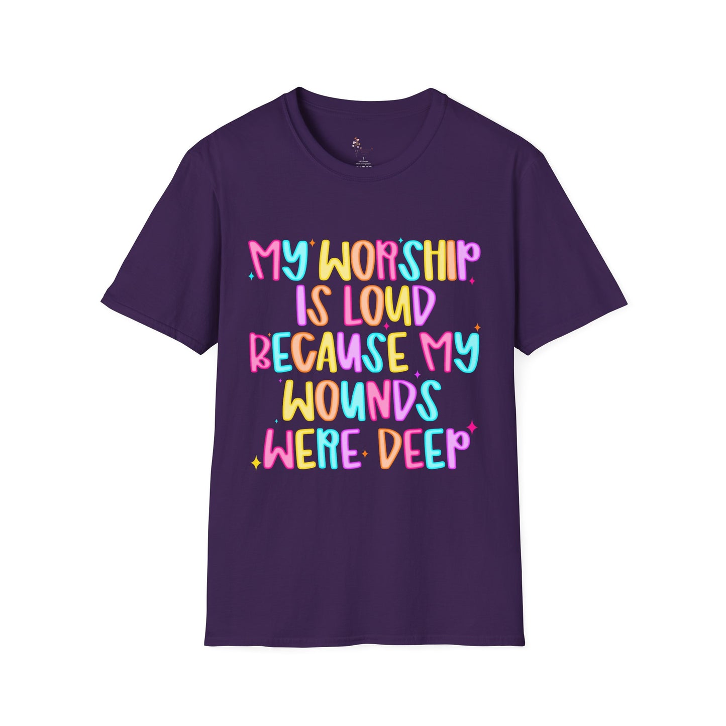 Vibrant Faith-Inspired T-Shirt, Inspirational Tee, Spiritual Apparel, Gift for Believers, Casual Wear for Church