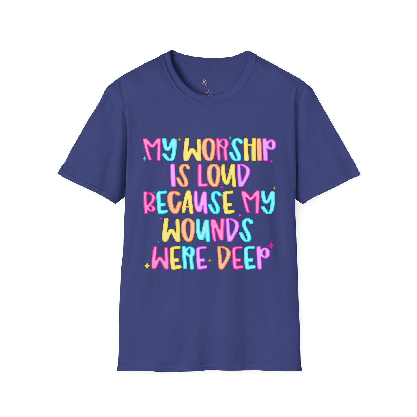 Vibrant Faith-Inspired T-Shirt, Inspirational Tee, Spiritual Apparel, Gift for Believers, Casual Wear for Church