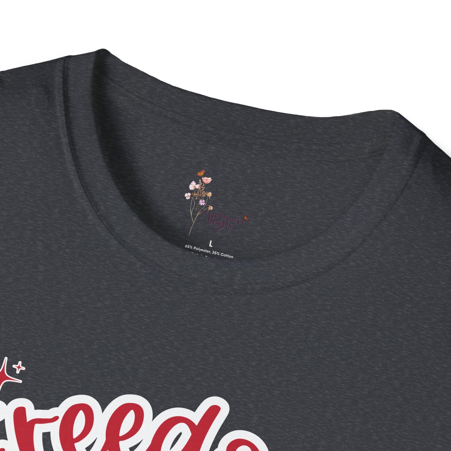 Patriotic Freedom Cherry T-Shirt, Unisex T-Shirt, Casual Wear, Independence Day Shirt, Summer Wardrobe Essential, Gift for Freedom Lovers