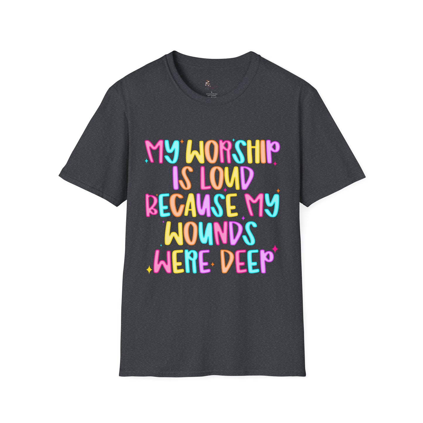 Vibrant Faith-Inspired T-Shirt, Inspirational Tee, Spiritual Apparel, Gift for Believers, Casual Wear for Church