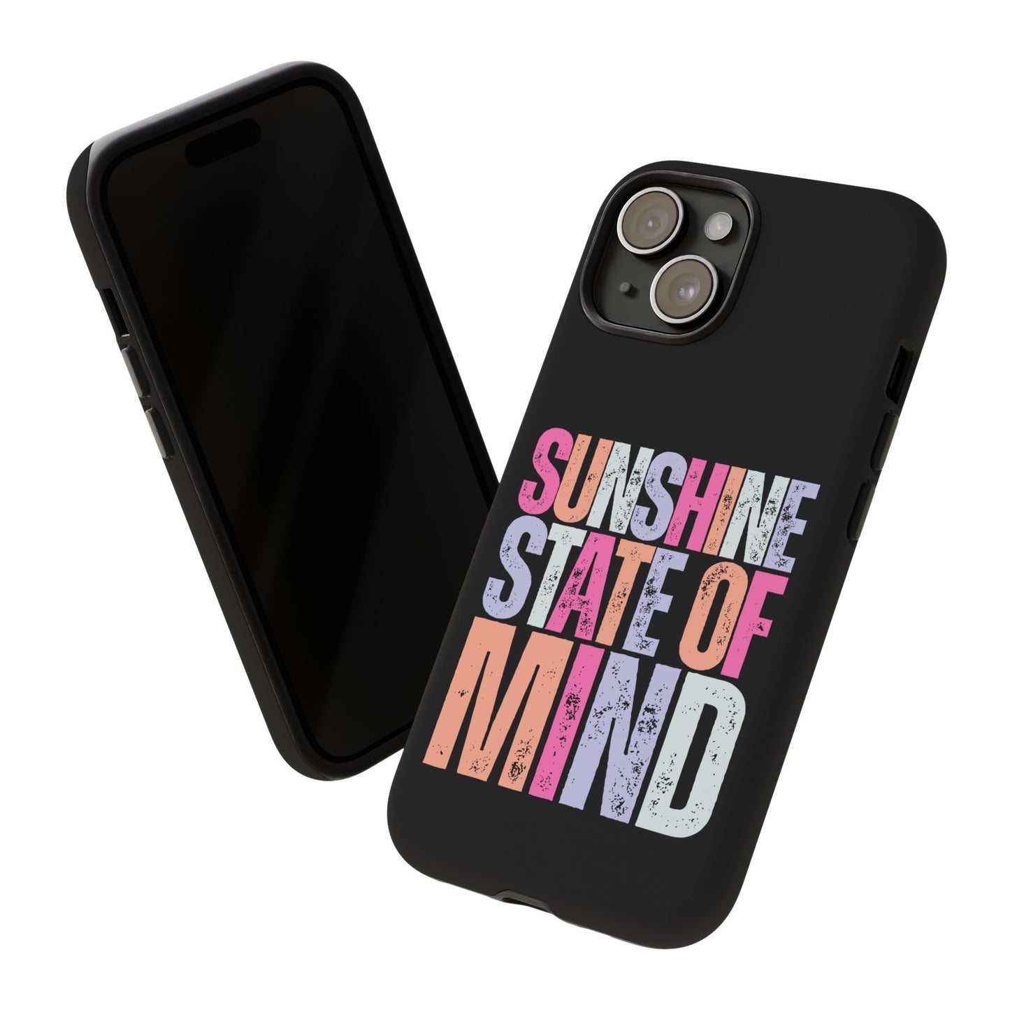Colorful Phone Case - Sunshine State of Mind, Personalized Gift, Summer Vibes, Trendy Accessory, Phone Cover