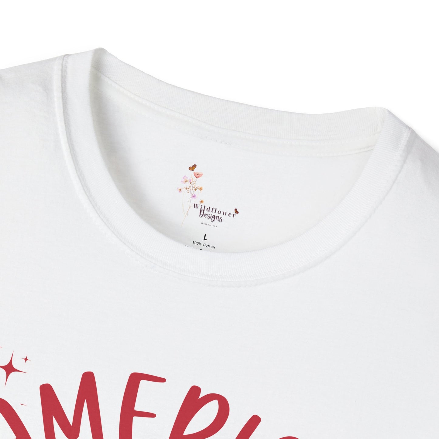 Patriotic Cherry T-Shirt, Unisex Tee for 4th of July, Independence Day Shirt, Summer BBQ Wear, USA Pride Apparel