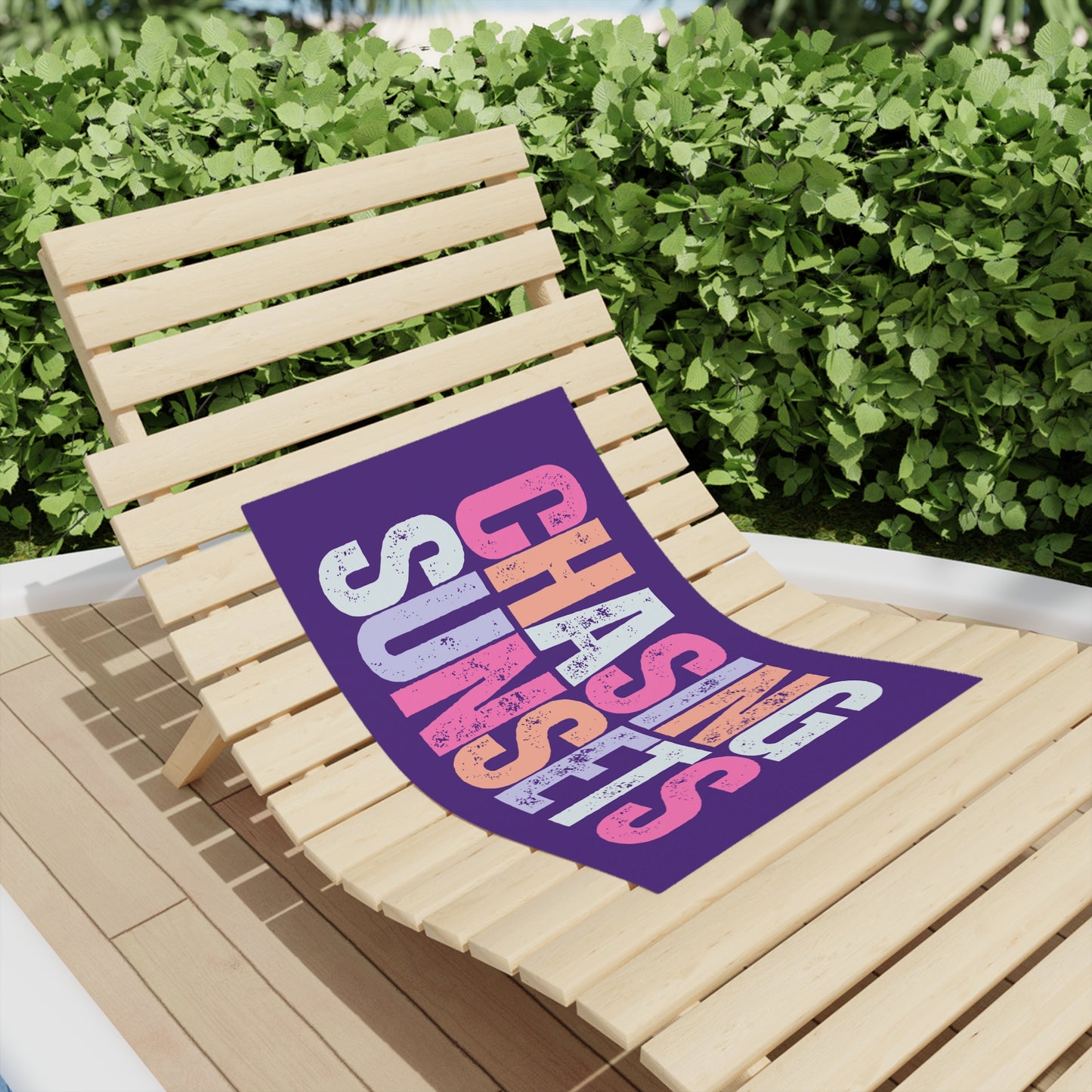 Chasing Sunsets Beach Towel, Summer Decor, Poolside Essential, Ocean Lover Gift, Vacation Accessory, Vibrant Towels