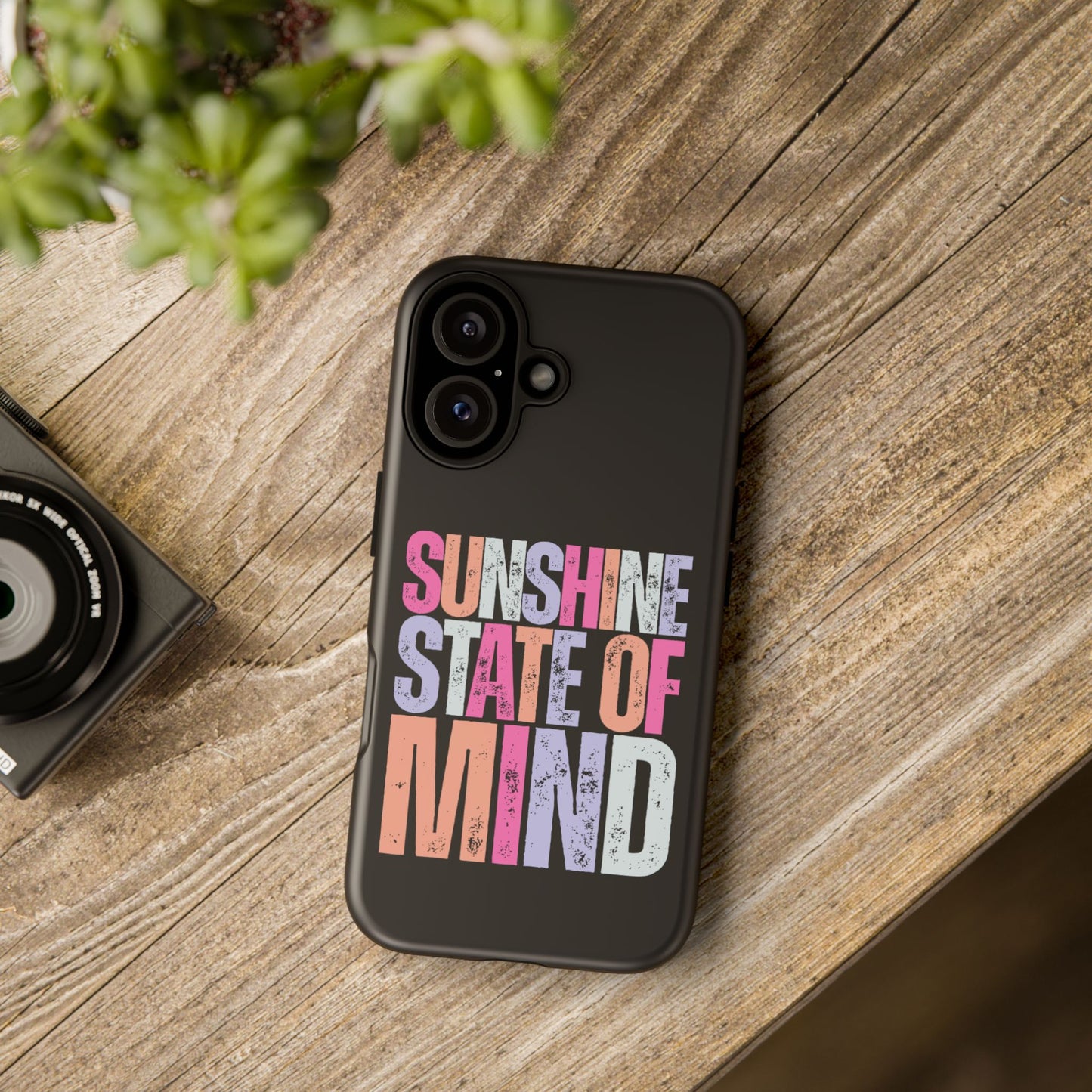 Colorful Phone Case - Sunshine State of Mind, Personalized Gift, Summer Vibes, Trendy Accessory, Phone Cover