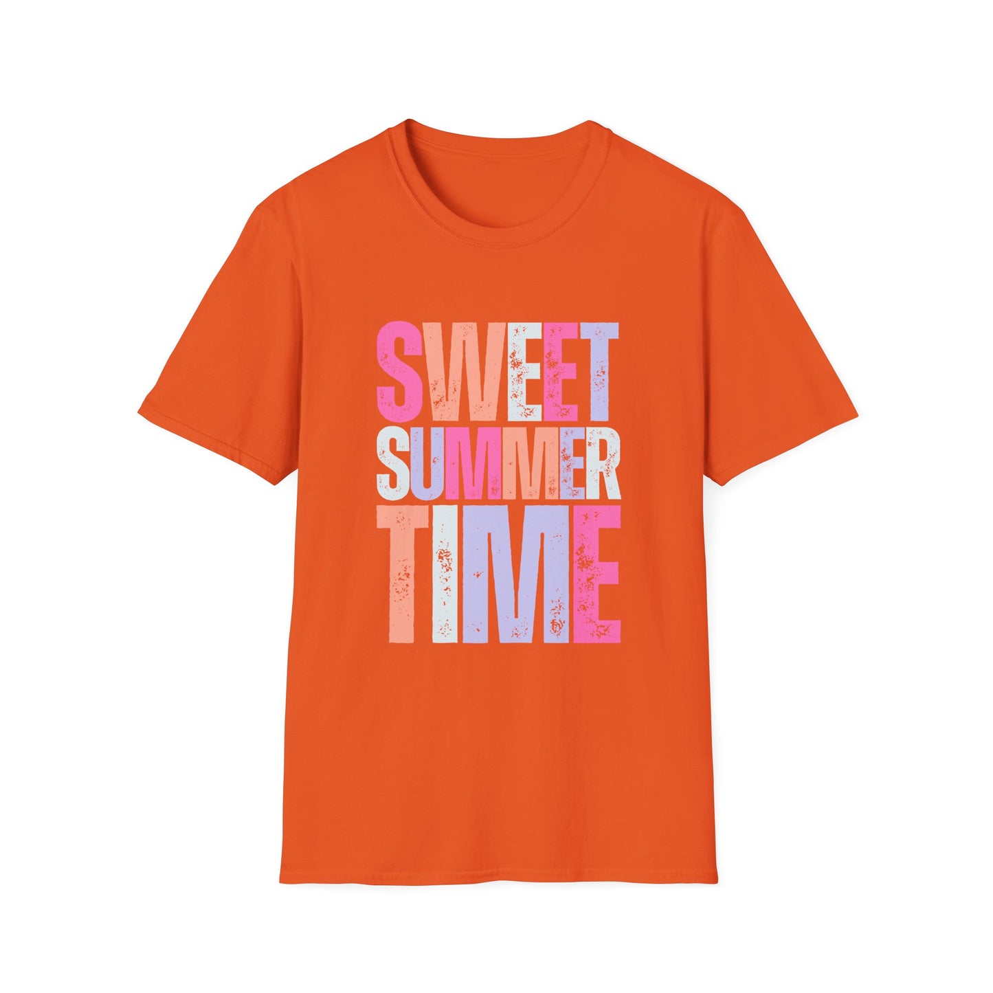 Sweet Summer Time Unisex T-Shirt, Softstyle Tee, Summer Shirt, Vacation Wear, Trendy Graphic T-Shirt, Pool Day Outfit