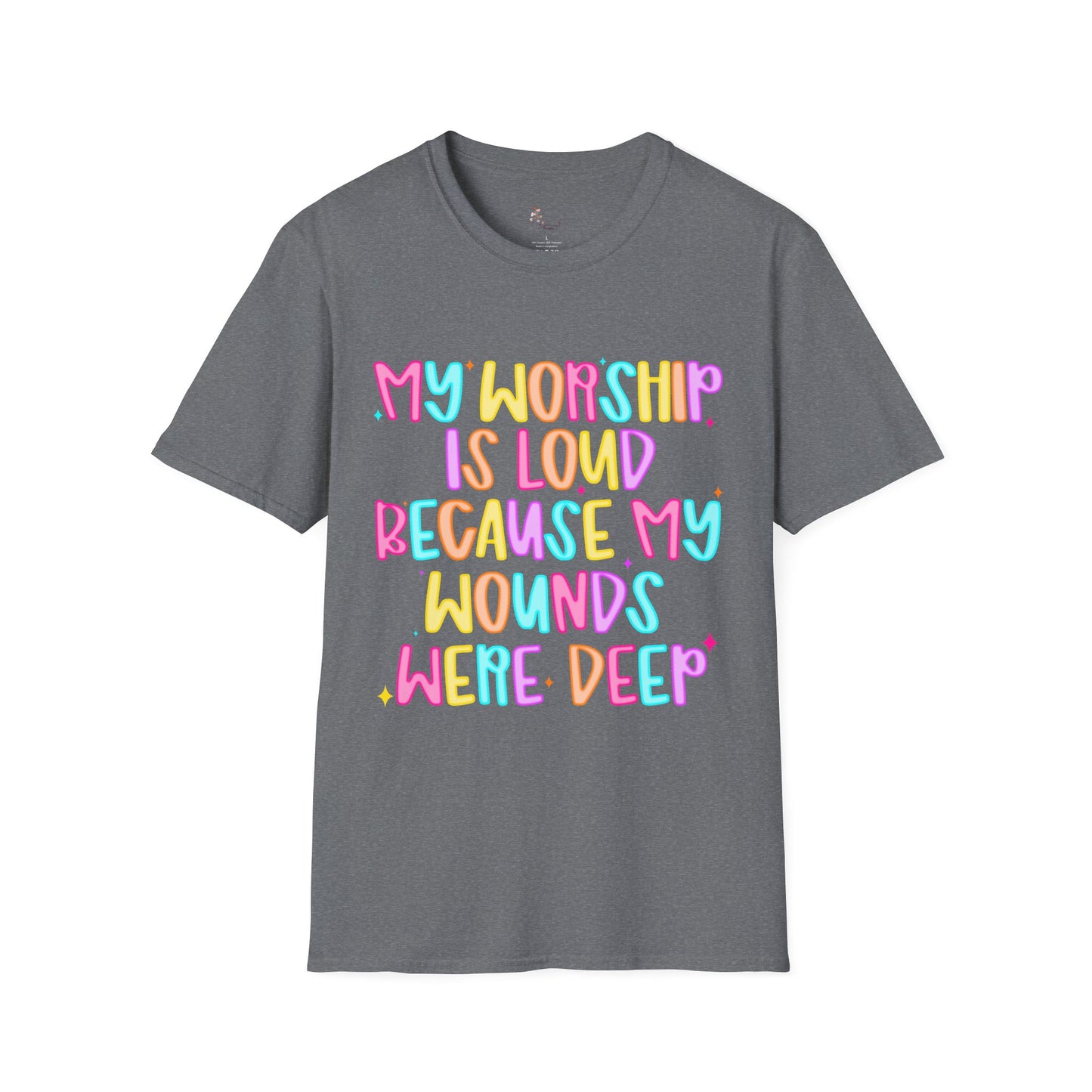Vibrant Faith-Inspired T-Shirt, Inspirational Tee, Spiritual Apparel, Gift for Believers, Casual Wear for Church