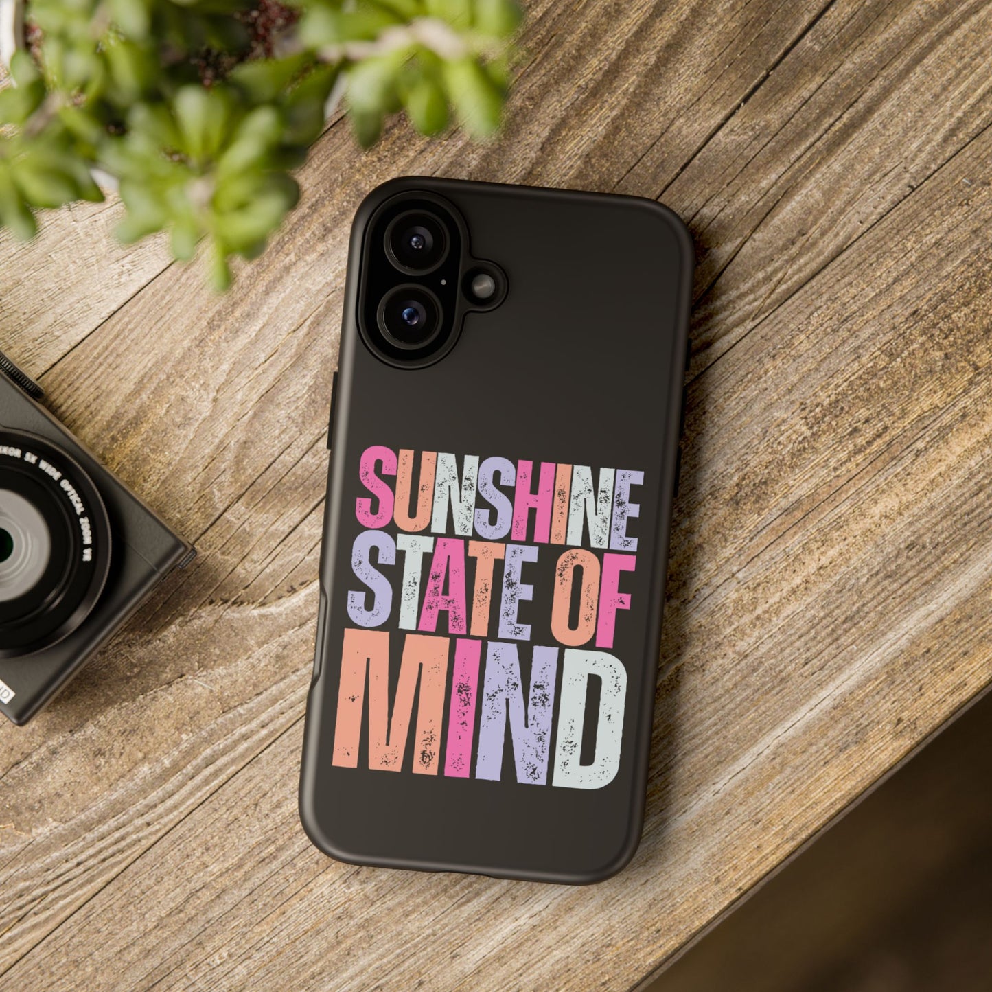 Colorful Phone Case - Sunshine State of Mind, Personalized Gift, Summer Vibes, Trendy Accessory, Phone Cover