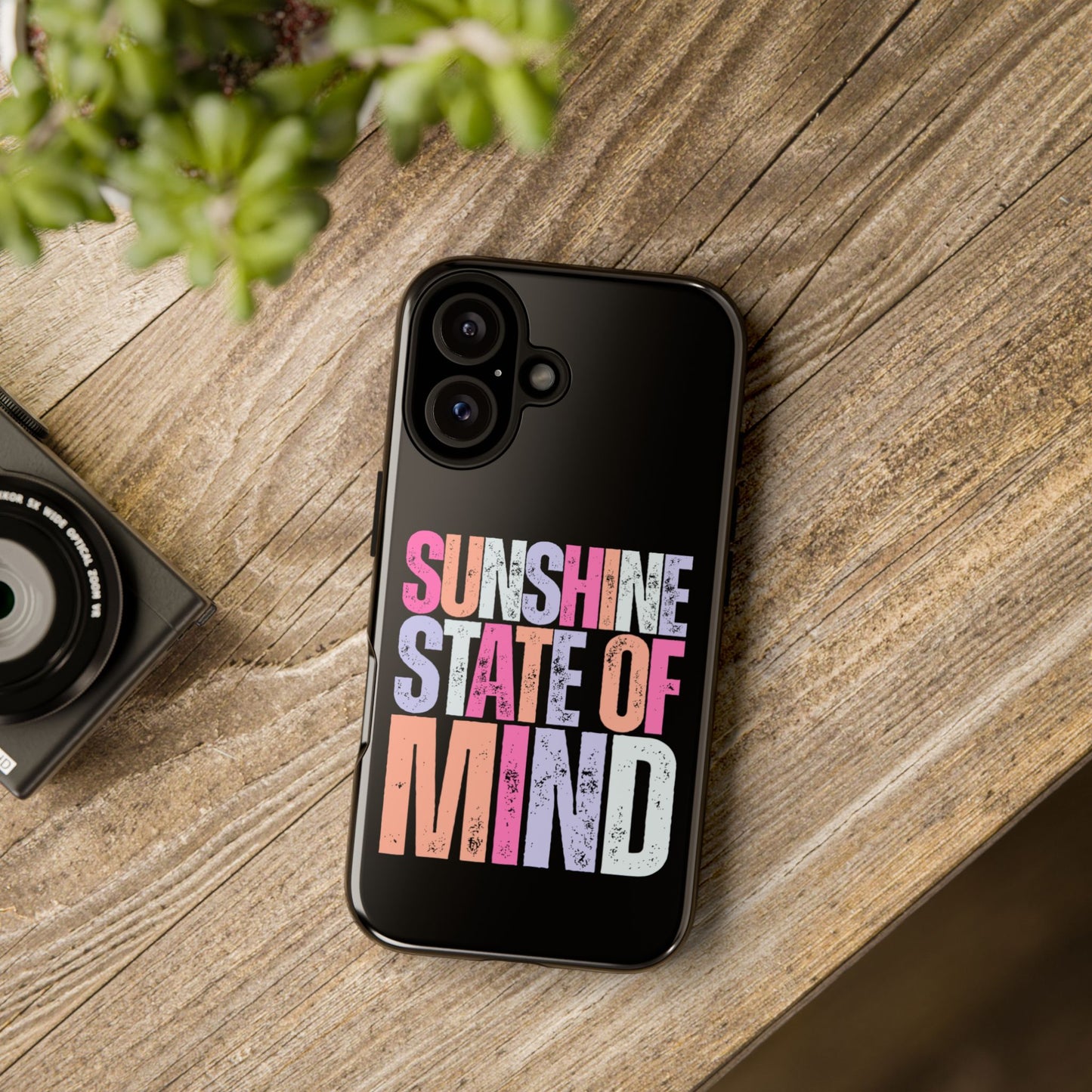 Colorful Phone Case - Sunshine State of Mind, Personalized Gift, Summer Vibes, Trendy Accessory, Phone Cover