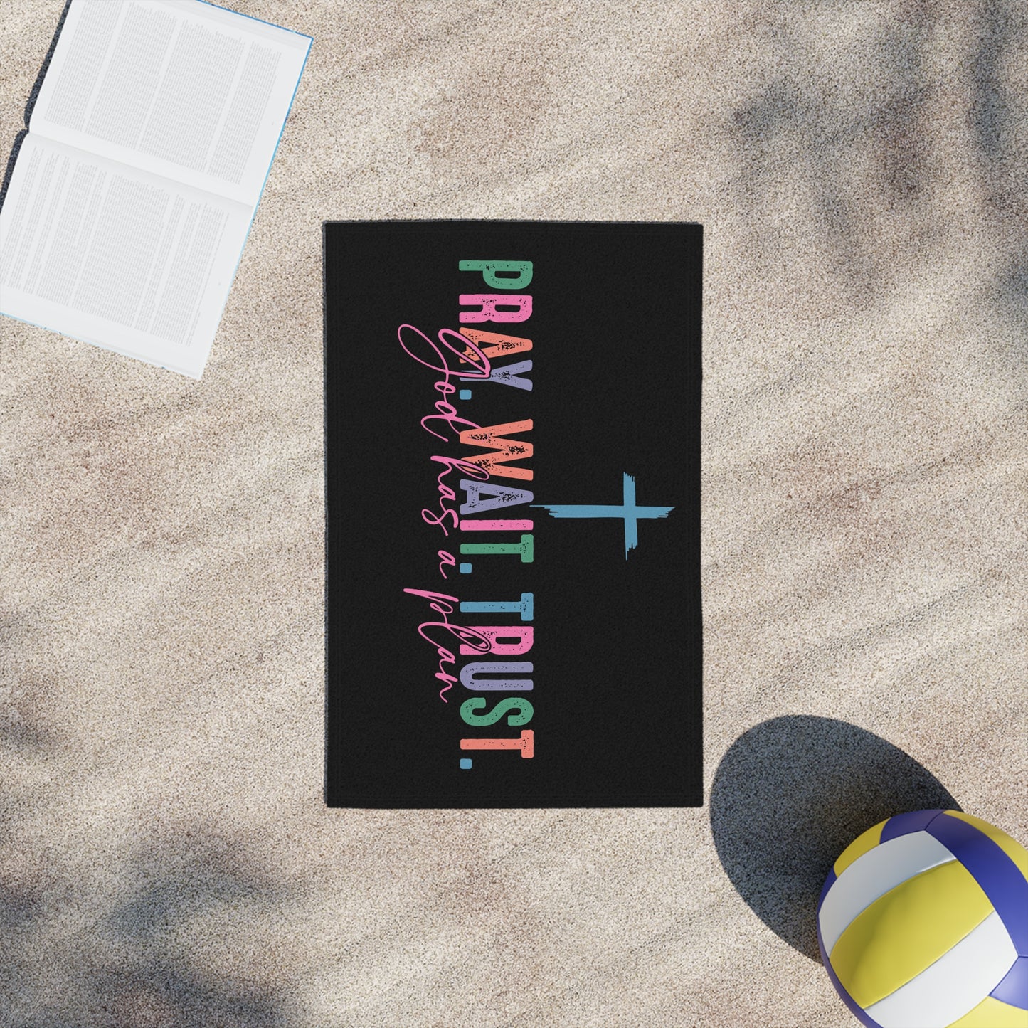 Inspirational Beach Towels, Motivational Gifts for Summer, Faith-Based Beach Essentials, Prayer Towels for Relaxation, Christian Beach Gear
