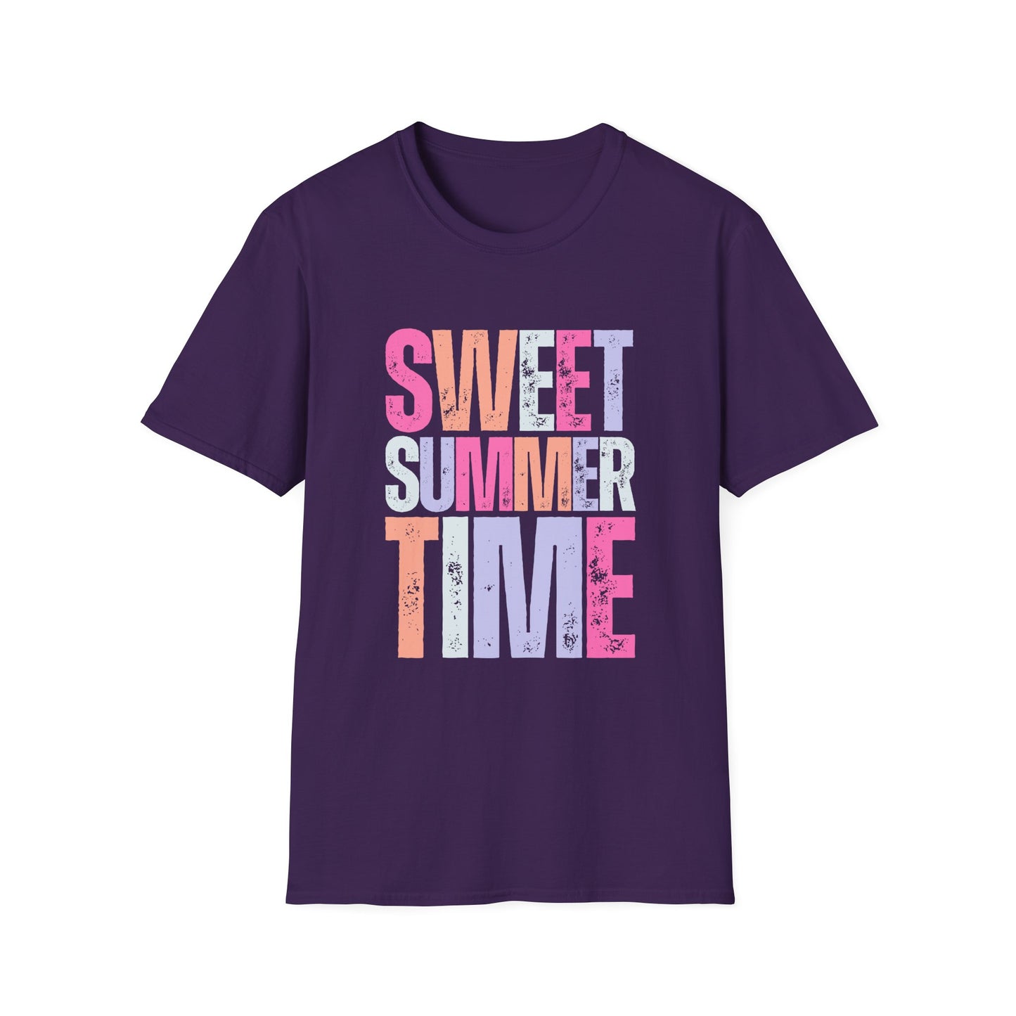 Sweet Summer Time Unisex T-Shirt, Softstyle Tee, Summer Shirt, Vacation Wear, Trendy Graphic T-Shirt, Pool Day Outfit
