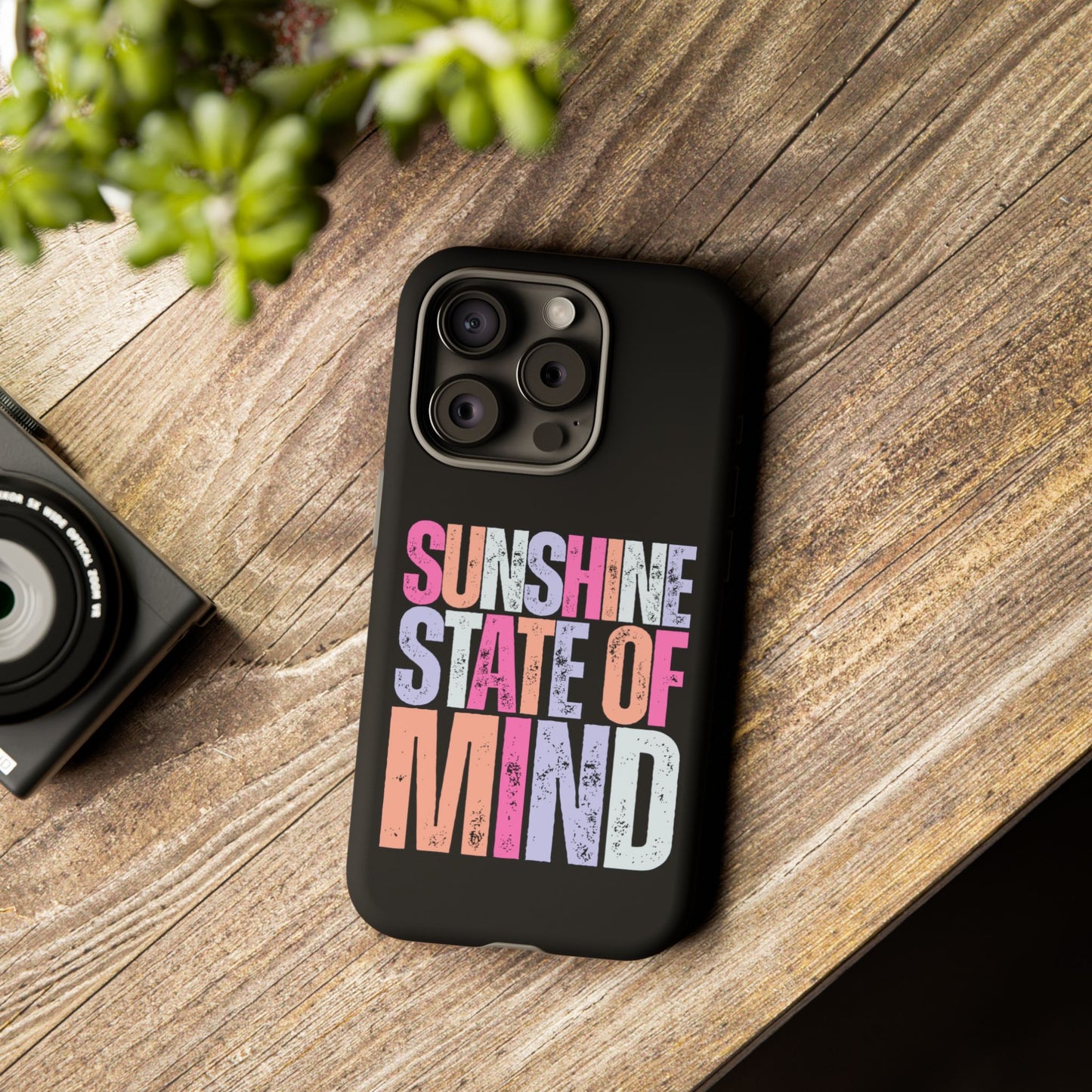 Colorful Phone Case - Sunshine State of Mind, Personalized Gift, Summer Vibes, Trendy Accessory, Phone Cover