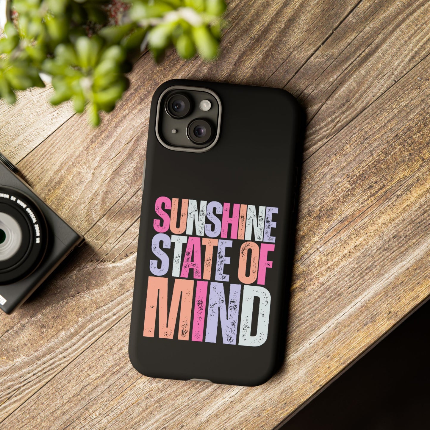 Colorful Phone Case - Sunshine State of Mind, Personalized Gift, Summer Vibes, Trendy Accessory, Phone Cover