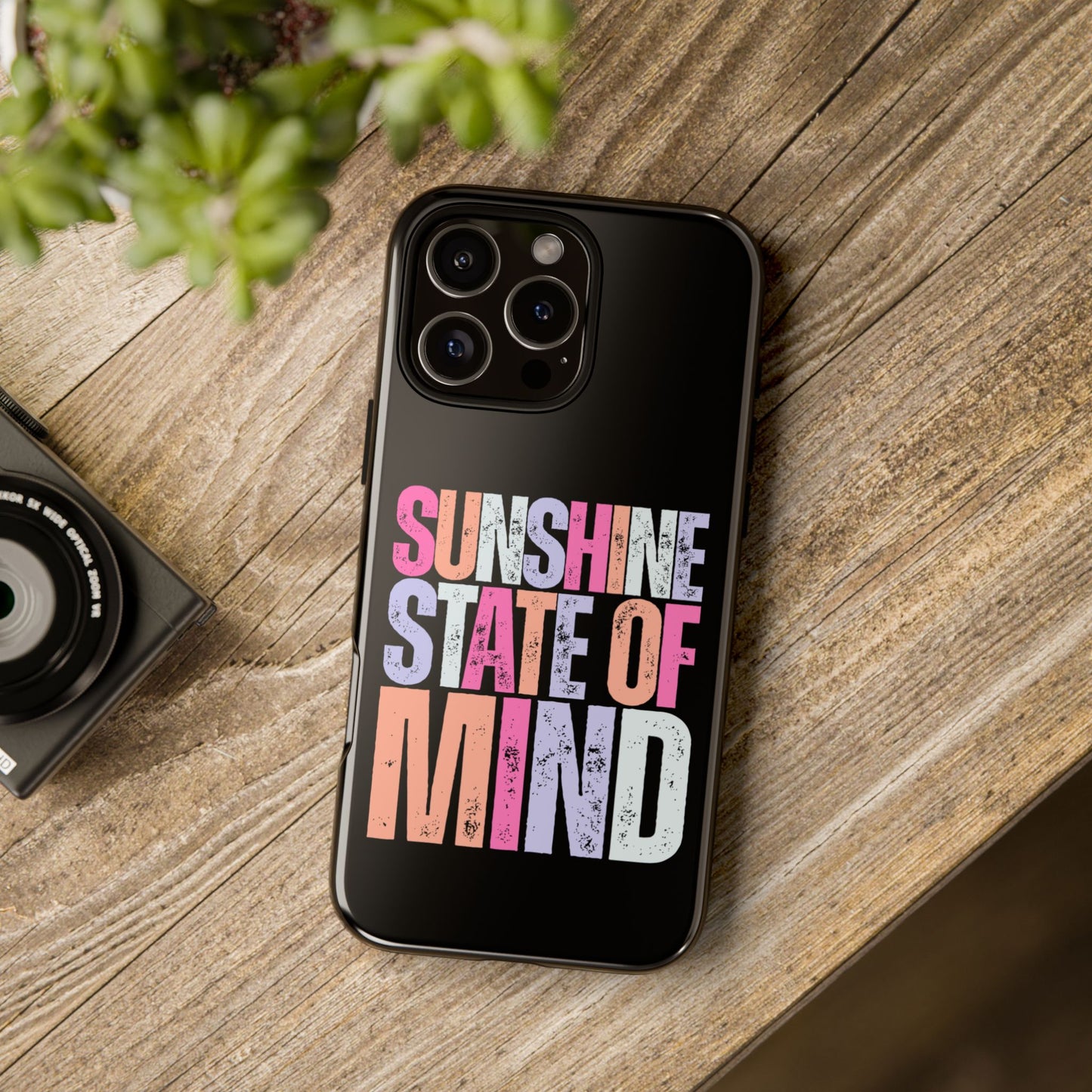Colorful Phone Case - Sunshine State of Mind, Personalized Gift, Summer Vibes, Trendy Accessory, Phone Cover