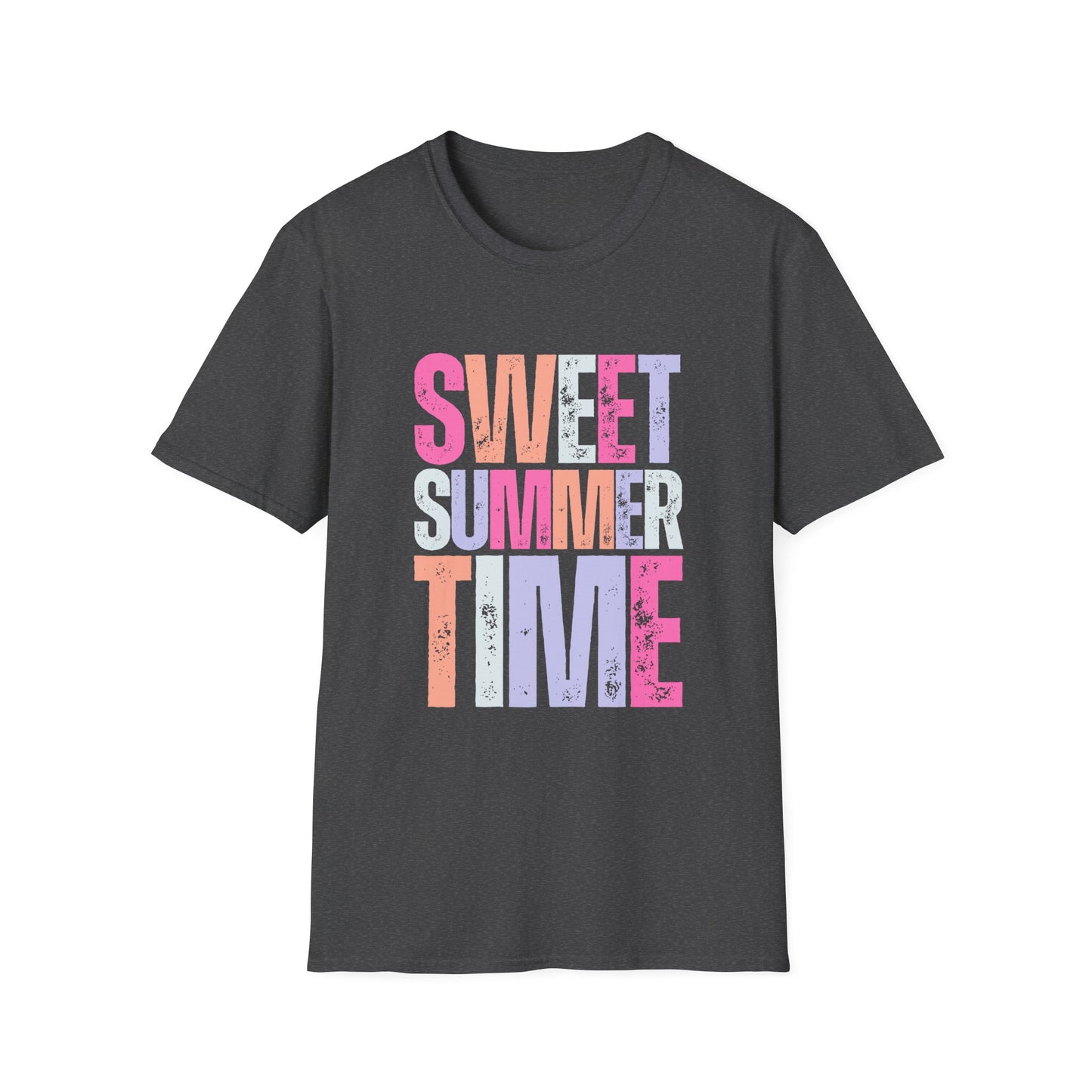 Sweet Summer Time Unisex T-Shirt, Softstyle Tee, Summer Shirt, Vacation Wear, Trendy Graphic T-Shirt, Pool Day Outfit