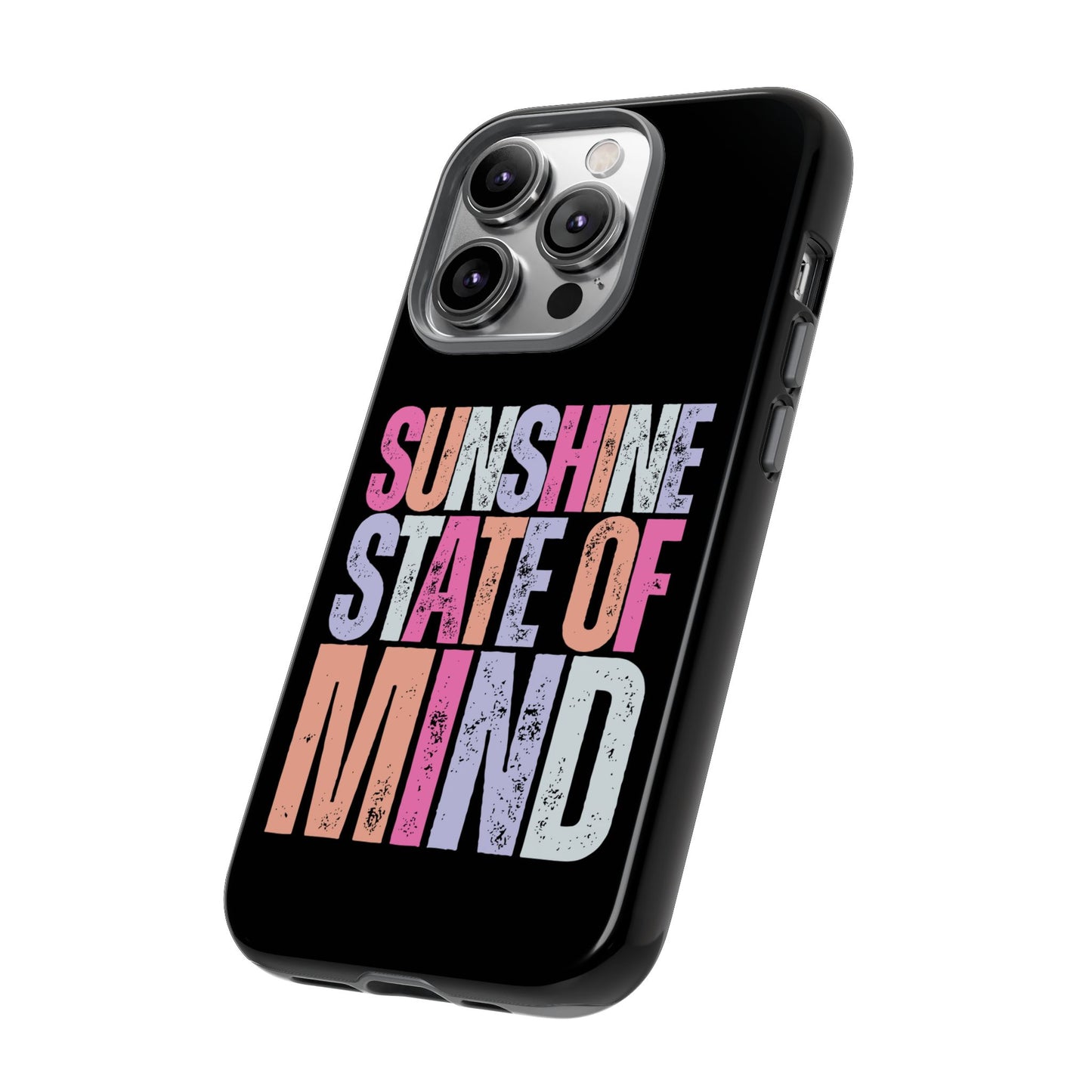 Colorful Phone Case - Sunshine State of Mind, Personalized Gift, Summer Vibes, Trendy Accessory, Phone Cover