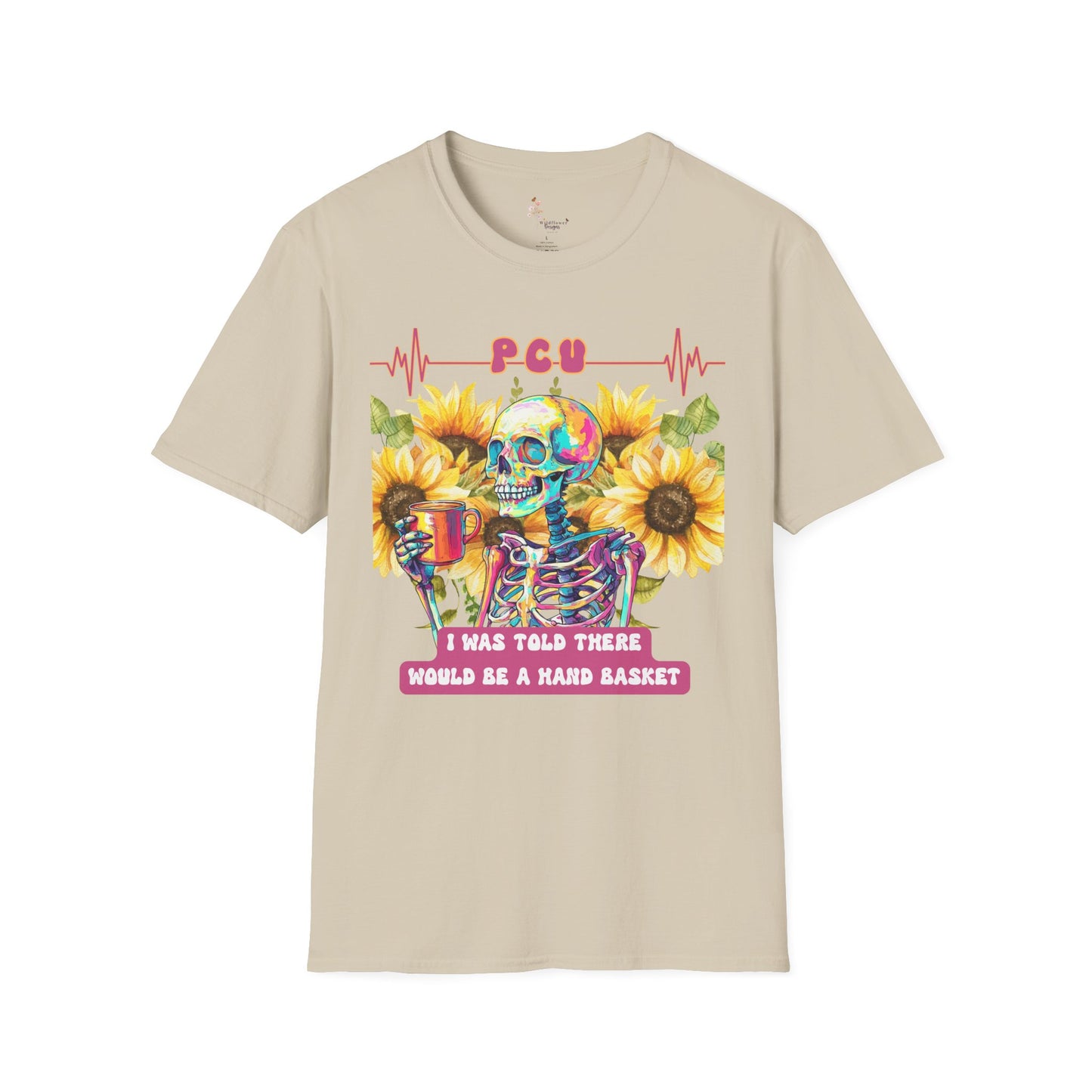 Colorful Skeleton and Sunflower Unisex T-Shirt, Funny Halloween Tee, Gift for Nurses, Party Outfit, Summer Vibes