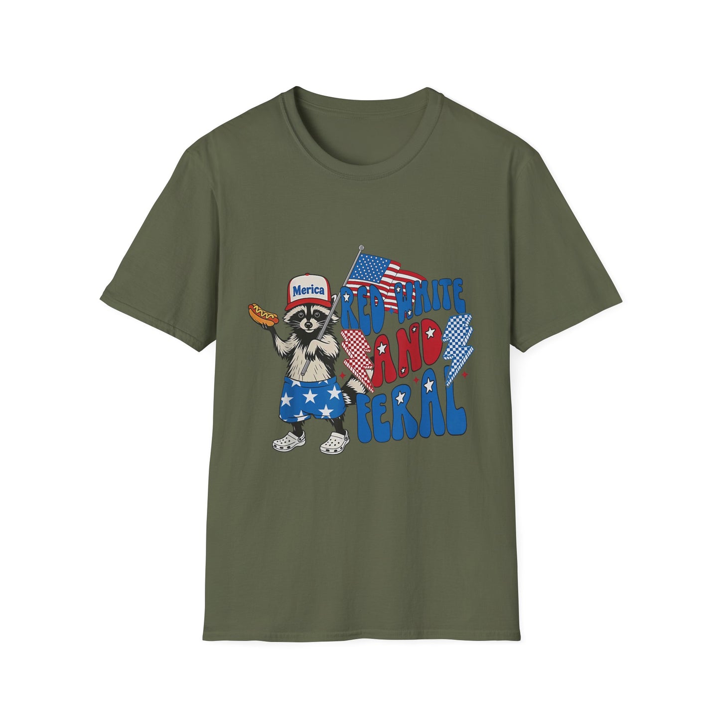 Patriotic Animal T-Shirt | Fun July 4th Tee for Friends, Family Reunion, Summer BBQ, Independence Day Celebration, Casual Outing