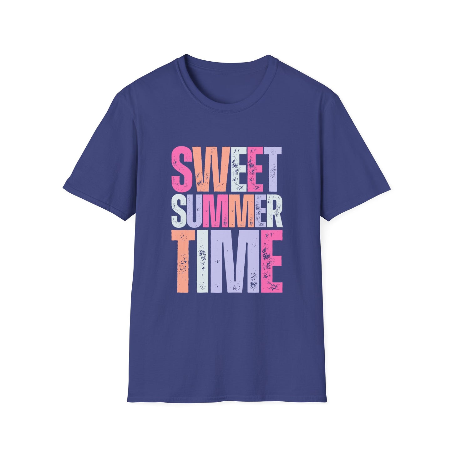 Sweet Summer Time Unisex T-Shirt, Softstyle Tee, Summer Shirt, Vacation Wear, Trendy Graphic T-Shirt, Pool Day Outfit