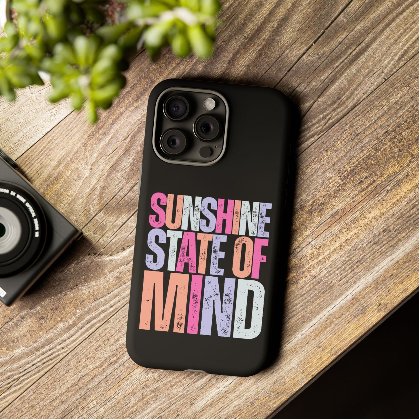 Colorful Phone Case - Sunshine State of Mind, Personalized Gift, Summer Vibes, Trendy Accessory, Phone Cover