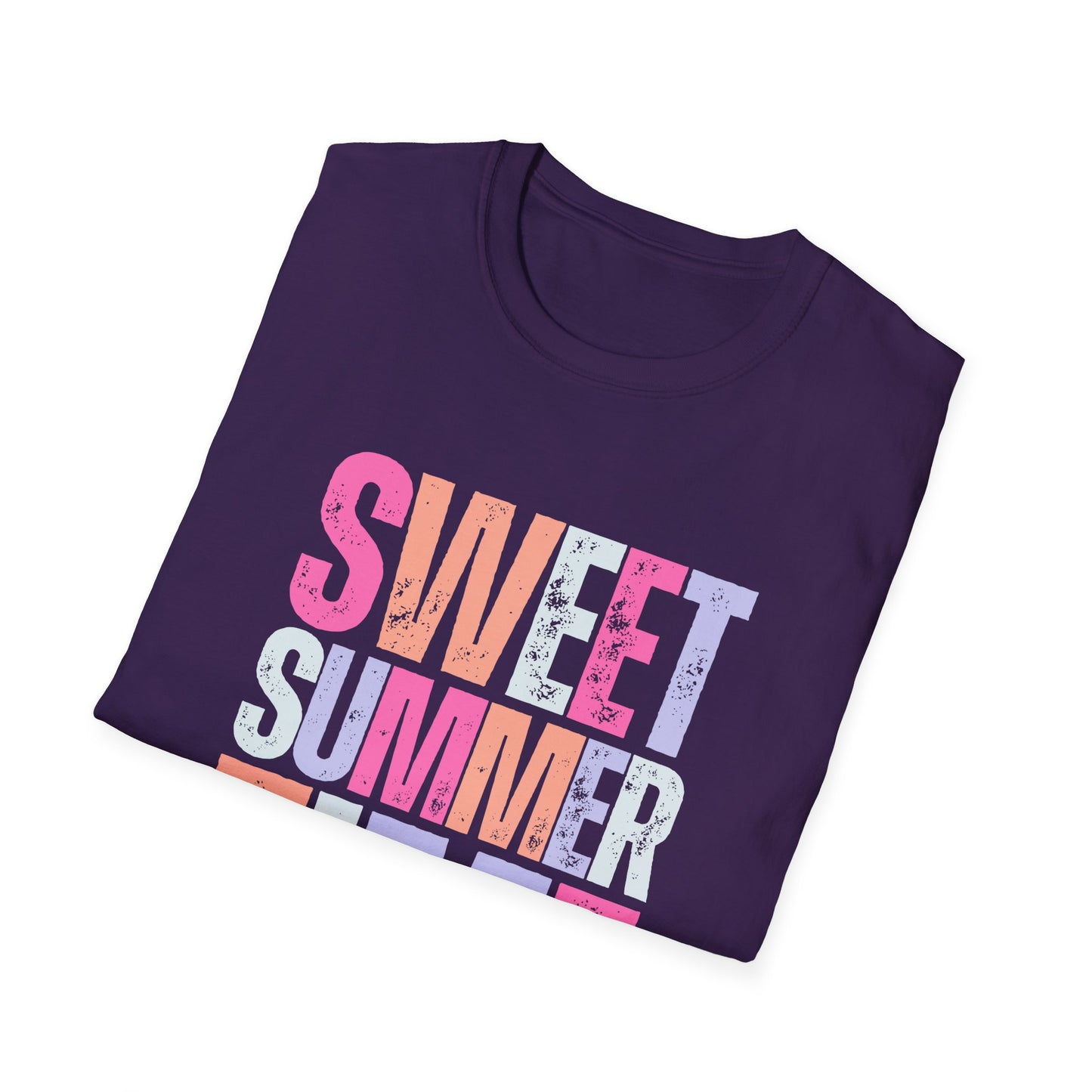 Sweet Summer Time Unisex T-Shirt, Softstyle Tee, Summer Shirt, Vacation Wear, Trendy Graphic T-Shirt, Pool Day Outfit