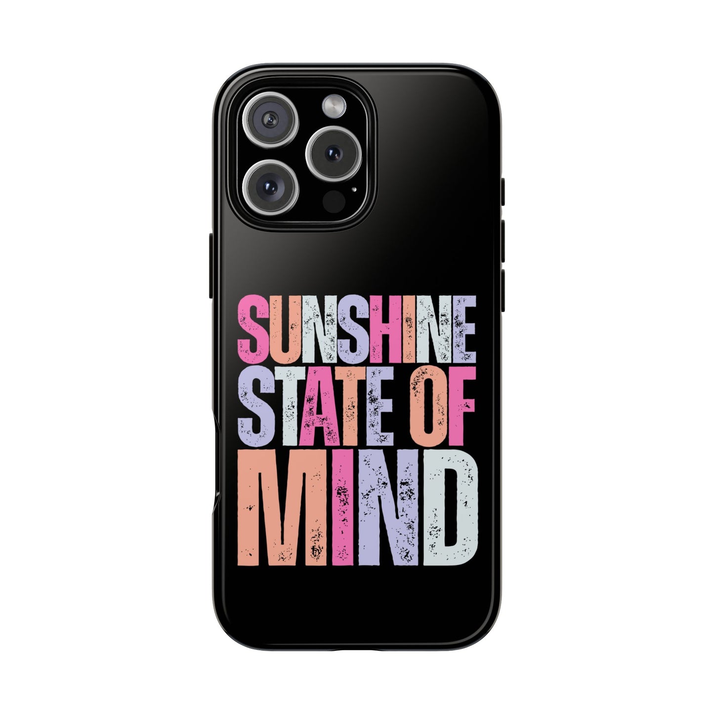 Colorful Phone Case - Sunshine State of Mind, Personalized Gift, Summer Vibes, Trendy Accessory, Phone Cover