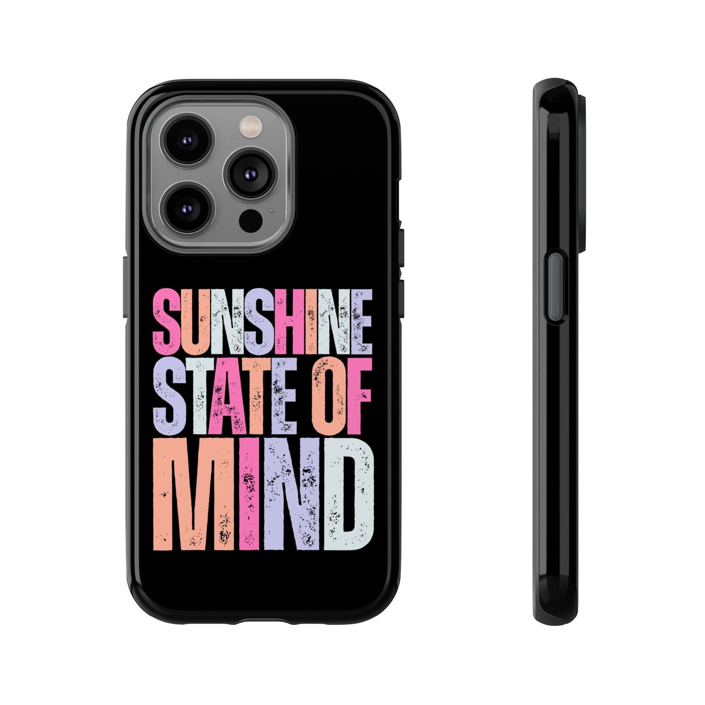 Colorful Phone Case - Sunshine State of Mind, Personalized Gift, Summer Vibes, Trendy Accessory, Phone Cover