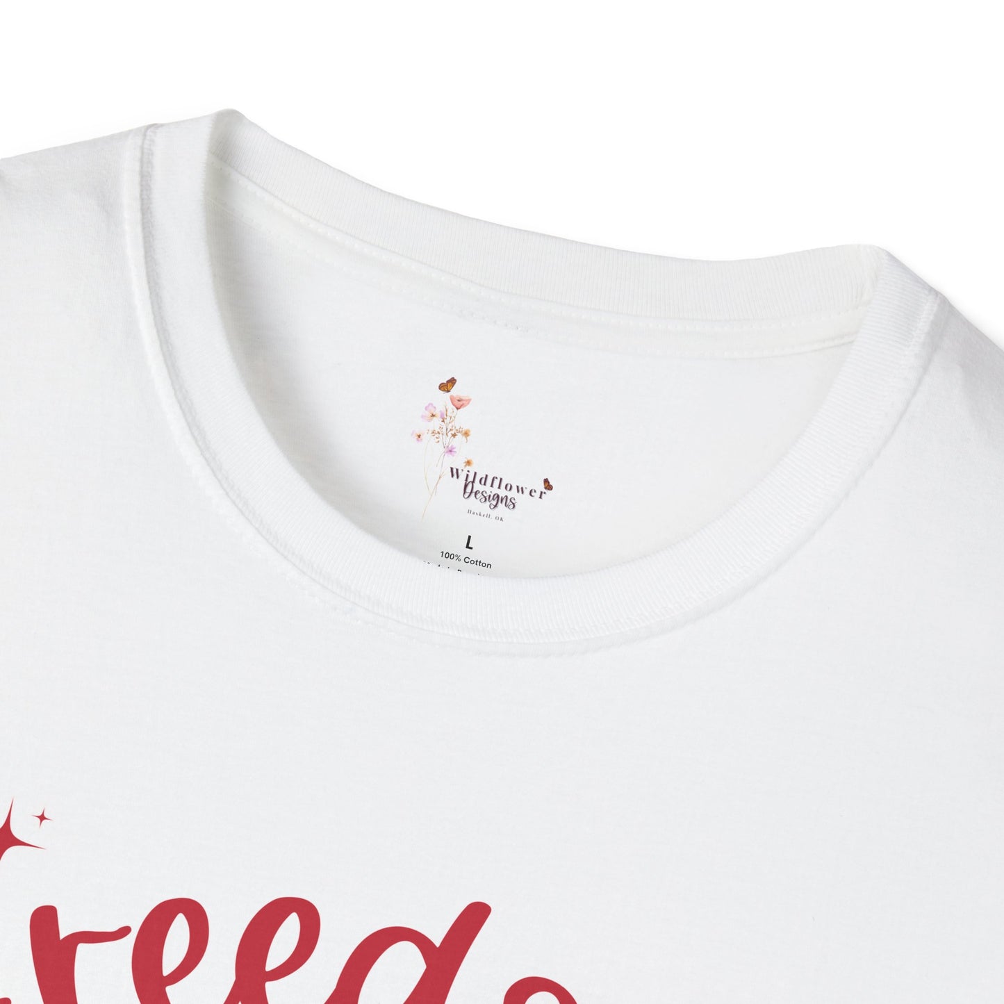 Patriotic Freedom Cherry T-Shirt, Unisex T-Shirt, Casual Wear, Independence Day Shirt, Summer Wardrobe Essential, Gift for Freedom Lovers