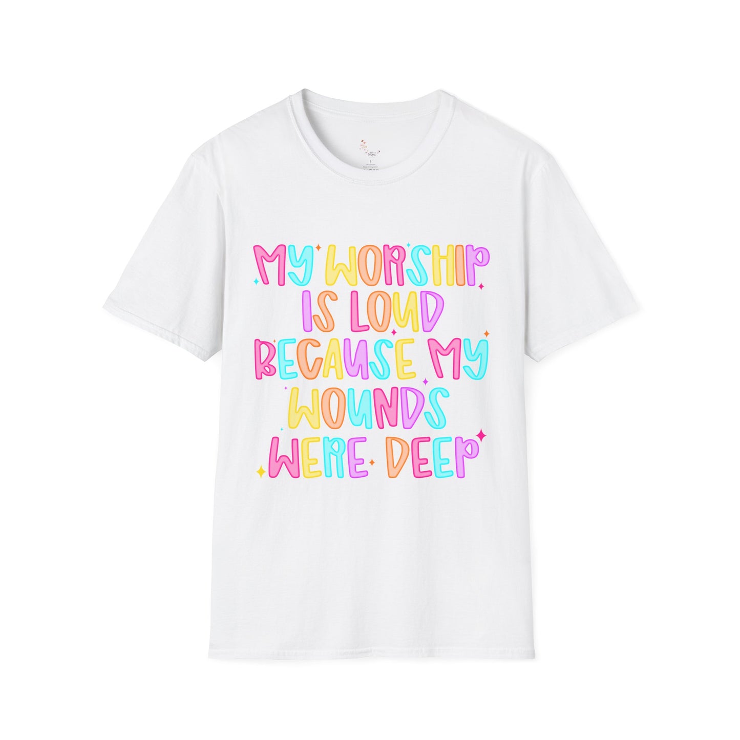 Vibrant Faith-Inspired T-Shirt, Inspirational Tee, Spiritual Apparel, Gift for Believers, Casual Wear for Church