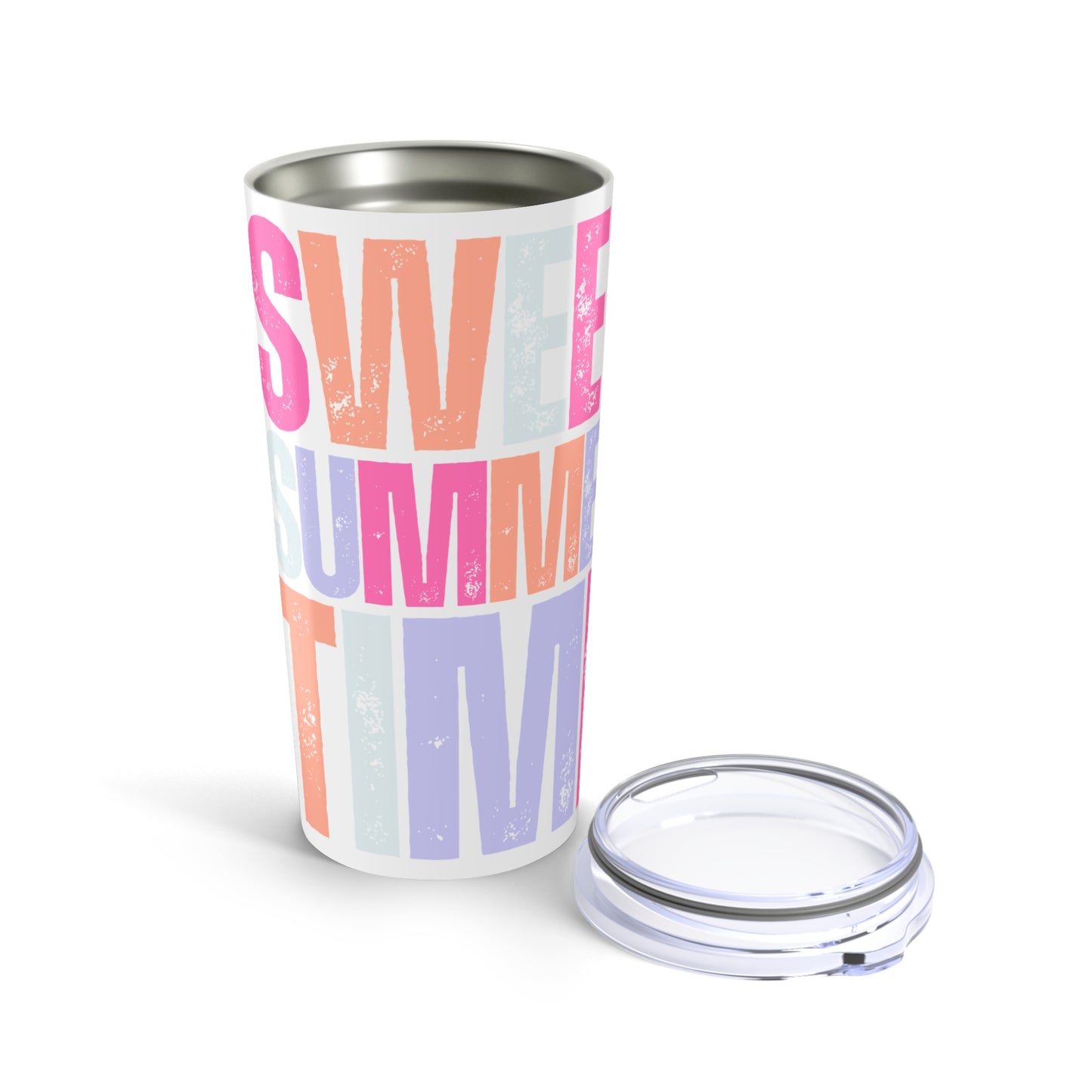 Sweet Summertime Tumbler | 20oz Travel Mug, Summer Drinkware, Gift for Her, Beach Vibes, Party Favor