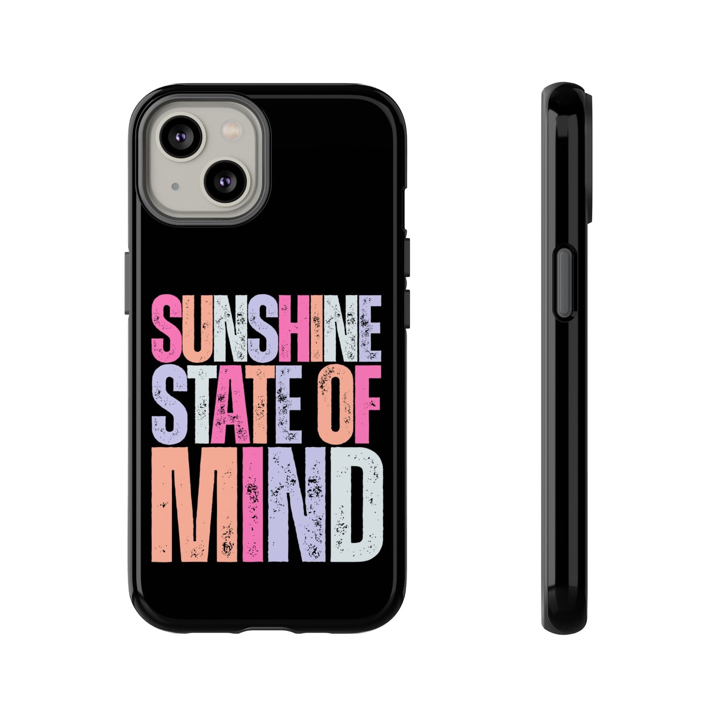Colorful Phone Case - Sunshine State of Mind, Personalized Gift, Summer Vibes, Trendy Accessory, Phone Cover