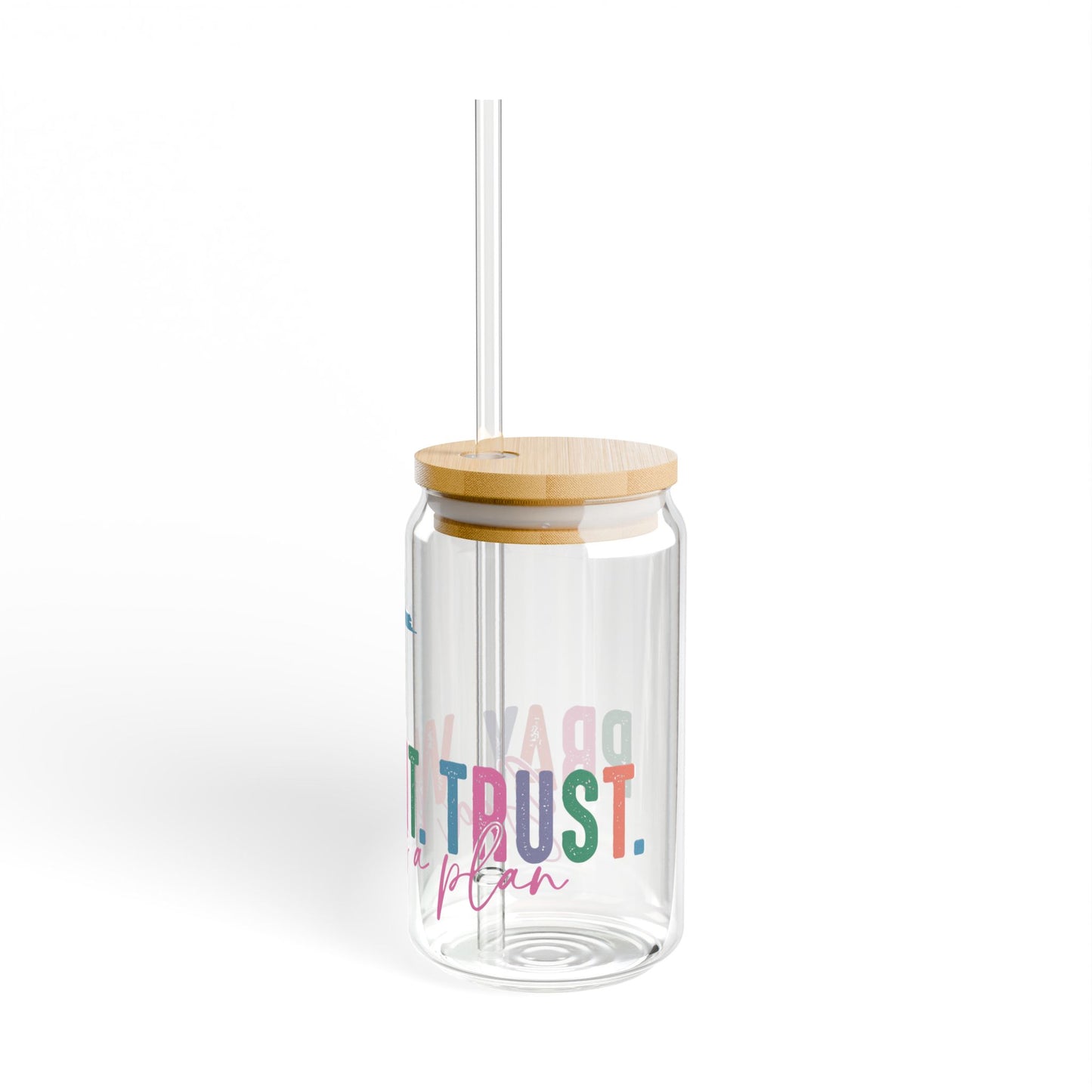 Inspirational Sipper Glass, 16oz - Motivational Drinkware for Faith, Gifts for Her, Spiritual Journey, Everyday Hydration