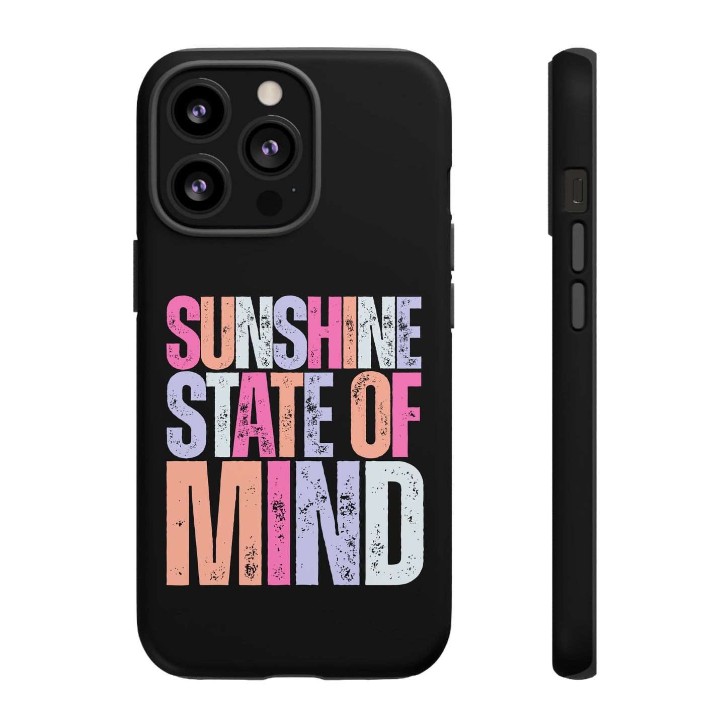 Colorful Phone Case - Sunshine State of Mind, Personalized Gift, Summer Vibes, Trendy Accessory, Phone Cover