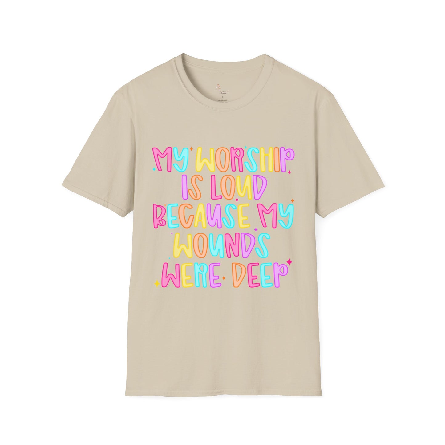 Vibrant Faith-Inspired T-Shirt, Inspirational Tee, Spiritual Apparel, Gift for Believers, Casual Wear for Church