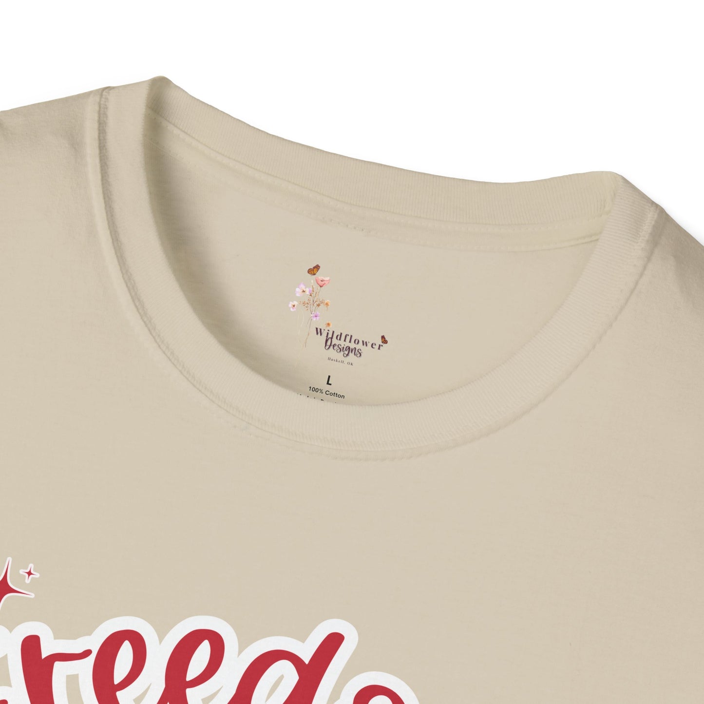 Patriotic Freedom Cherry T-Shirt, Unisex T-Shirt, Casual Wear, Independence Day Shirt, Summer Wardrobe Essential, Gift for Freedom Lovers