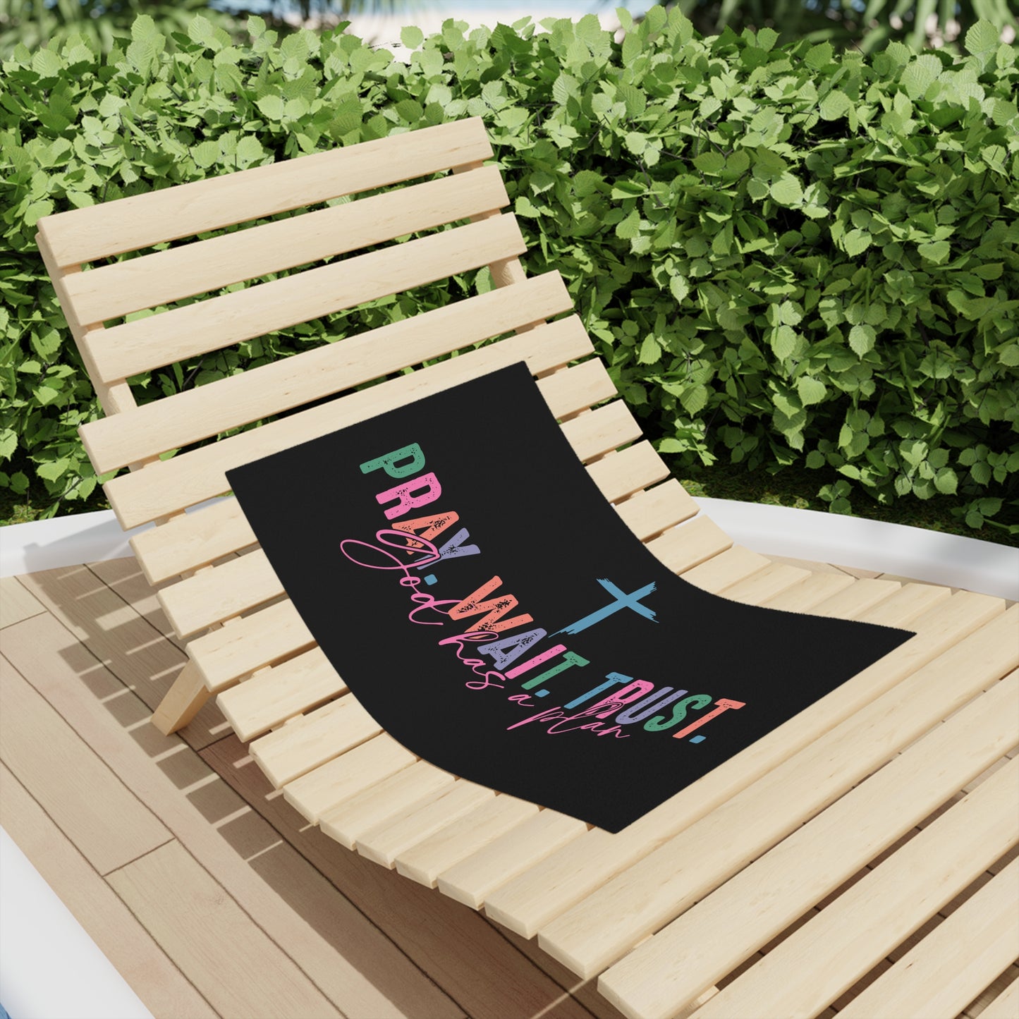 Inspirational Beach Towels, Motivational Gifts for Summer, Faith-Based Beach Essentials, Prayer Towels for Relaxation, Christian Beach Gear
