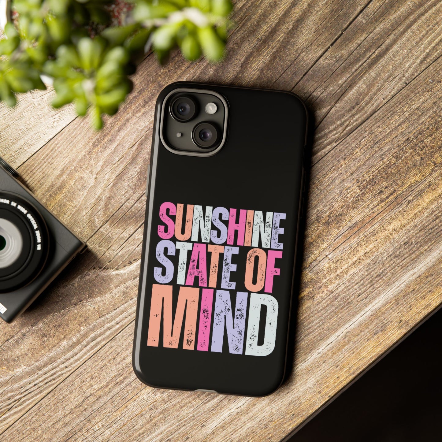 Colorful Phone Case - Sunshine State of Mind, Personalized Gift, Summer Vibes, Trendy Accessory, Phone Cover