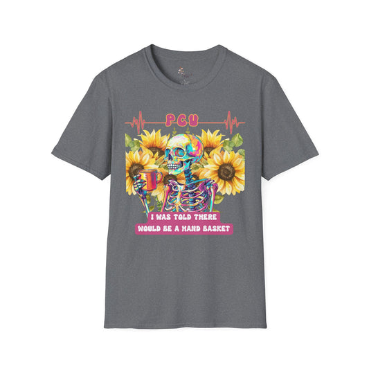 Colorful Skeleton and Sunflower Unisex T-Shirt, Funny Halloween Tee, Gift for Nurses, Party Outfit, Summer Vibes
