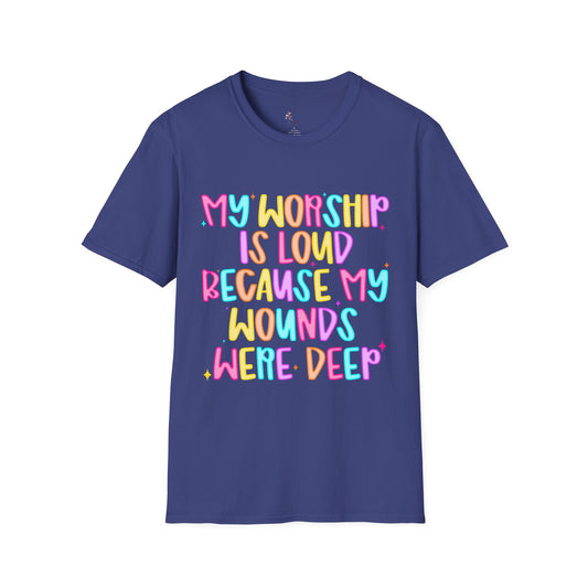 Vibrant Faith-Inspired T-Shirt, Inspirational Tee, Spiritual Apparel, Gift for Believers, Casual Wear for Church