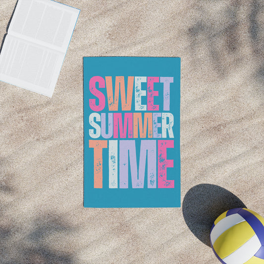 Sweet Summer Time Beach Towels | Fun Summer Vibes, Perfect for Pool Days, Beach Trips, Summer Picnics, Gift for Vacation Lovers