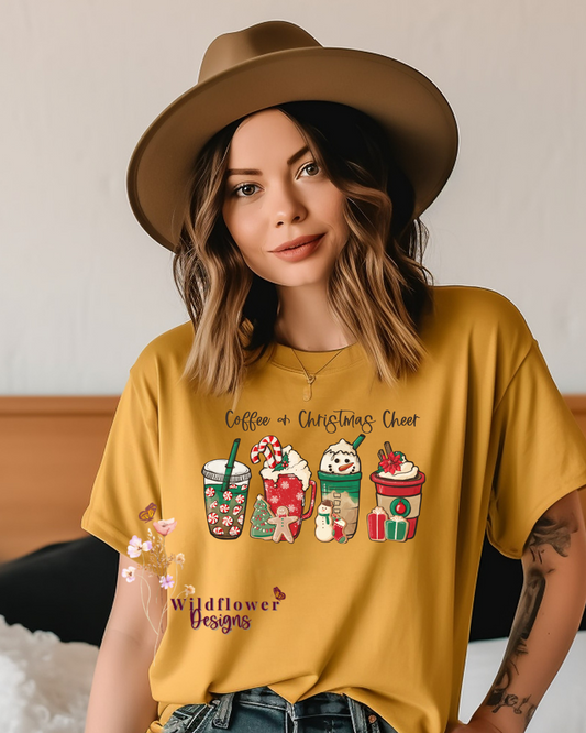 Coffee & Christmas Cheer Tshirt