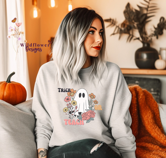 TRICK OR TEACH CREW NECK